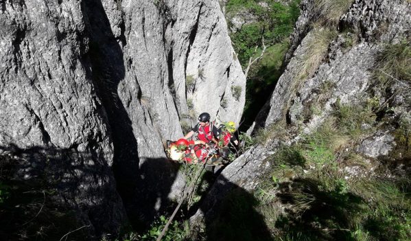 Exercițiu de salvare în Cheile Turzii Exercițiu de salvare în Cheile Turzii