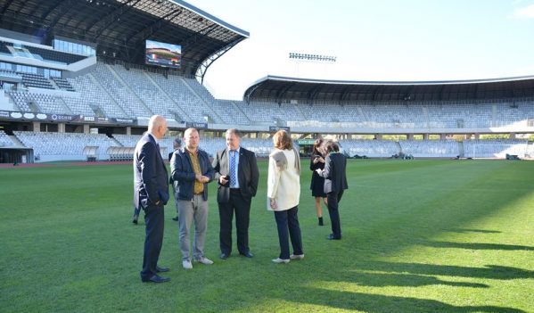 Ambasadorii Franței și Germaniei, în vizită la Cluj Arena Ambasadorii Franței și Germaniei, în vizită la Cluj Arena