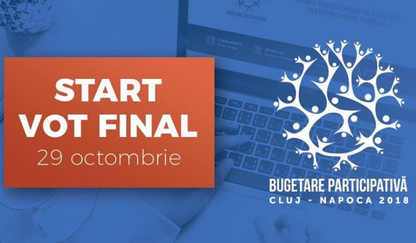 A început votul final pentru ”Bugetare participativă Cluj-Napoca 2018” A început votul final pentru ”Bugetare participativă Cluj-Napoca 2018”
