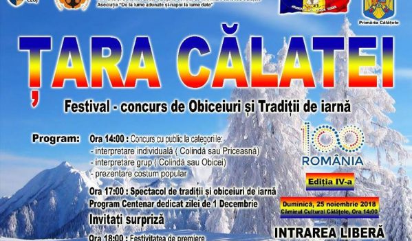 Festivalul-concurs județean de obiceiuri și tradiții „Țara Călatei” (ediția a IV-a) Festivalul-concurs județean de obiceiuri și tradiții „Țara Călatei” (ediția a IV-a)