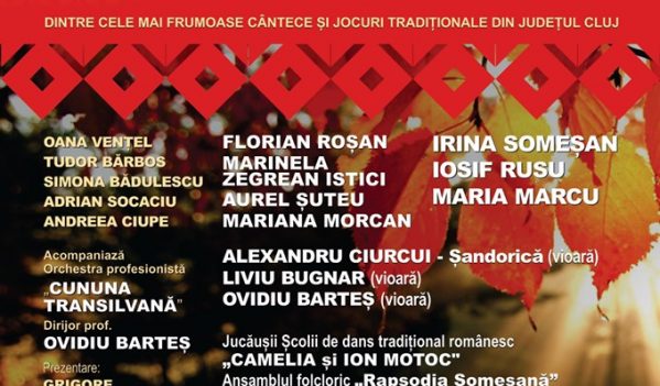 ,,Toamna, când cad brumele”, spectacol de folclor, dedicat muzicii și jocului tradițional din județul Cluj ,,Toamna, când cad brumele”, spectacol de folclor, dedicat muzicii și jocului tradițional din județul Cluj